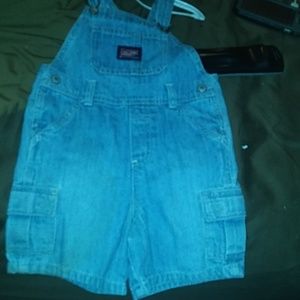 UNISEX OVERALL DENIM SHORTS